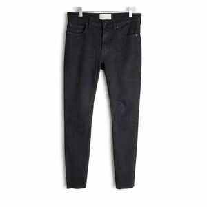 Everlane Mid Rise Skinny Jeans Black Cotton Stretch Sizs 26